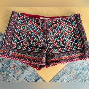 Ralph Lauren Denim & Supply Multi-Color Embroidered Shorts Size 27